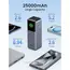 პორტატული დამტენი UGREEN PB722 (35525B) Nexode with Smart Digital Display, 25000mAh, Type-C, USB, Power Bank, Grey , 6 image - Primestore.ge