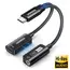 Audio Adapter UGREEN CM721 (25837), Type-C to 3.5mm Audio Adapter with Power Delivery, Black, 2 image