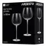 ჭიქების ნაკრები Ardesto AR2655TG Black Mars Orion, 550ml, 2pcs, Wine Glasses Set, Transparent/Grey , 3 image - Primestore.ge