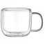 ჭიქების ნაკრები Ardesto AR2645BWH, 450ml, 2pcs, Double Wall Mug Set, Transparent  - Primestore.ge