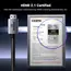 HDMI კაბელი UGREEN HD171 (25908), 8K HDMI To HDMI, 1M, Grey , 5 image - Primestore.ge