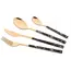 დანა ჩანგლის ნაკრები Ardesto AR1916MBS Gemini Marmo, 16pcs, Cutlery Set, Golden/Black  - Primestore.ge