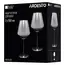 ჭიქების ნაკრები Ardesto AR2655GR Black Mars Avior, 550ml, 2pcs, Wine Glasses Set, Srey/Transparent , 3 image - Primestore.ge