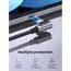 USB კაბელი UGREEN US255 (50123), 60W, Type-C to Angled Type-C Round, 1m, Grey , 2 image - Primestore.ge
