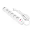 დენის გამანაწილებელი 2Е 2E-SP515M2USBWH, 5 Socket, 3xUSB-A, 2m, Power Strip With Surge Protector, White  - Primestore.ge
