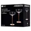 ჭიქების ნაკრები Ardesto AR2620AM Black Mars Amber, 200ml, 2pcs, Champagne Glasses Set, Transparent/Golden , 3 image - Primestore.ge