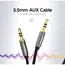AUX კაბელი UGREEN AV119 (10732) 3.5mm Male to 3.5mm Male Cable 0.5m (Black) , 2 image - Primestore.ge