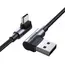 USB კაბელი UGREEN US176 (20857), 18W, USB-A to Type-C 90 Degree, 2m, Space Gray  - Primestore.ge