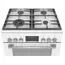 Gas stove Bosch HXS59AI21Q, 4Gas, Oven, White, 2 image