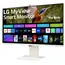 მონიტორი LG Smart 32SR85U-W 32" 3840 x 2160 IPS 400 cd/m² 5ms webOS Built-in FHD Webcam and Speakers , 3 image - Primestore.ge