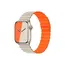 სმარტ საათის სამაჯური TVC KALEBOL Magnetic Watch Band for Apple Watch Series 10 9 8 7 SE 6 5 4 3 2 1 42mm 41mm 40mm 38mm Silicone Adjustable Strap - Starlight Orange  - Primestore.ge