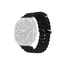 სმარტ საათის სამაჯური TVC Samsung Galaxy Watch Ultra 47mm Wavy Design Double Buckle Silicone Watch Band - Black , 2 image - Primestore.ge