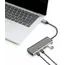 ადაპტერი Logilink UA0413 Ultra-Slim USB 3.2 Gen2 Hub 2xUSB-A/2xUSB-C PD 100W Sspace Grey , 3 image - Primestore.ge