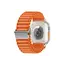 სმარტ საათის სამაჯური TVC Apple Watch Series 10 42mm / 9 8 7 41mm / SE (2023) SE (2022) SE 6 5 4 40mm / 3 2 1 38mm Wavy Texture Nylon Strap - Orange , 2 image - Primestore.ge