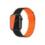 სმარტ საათის სამაჯური TVC KALEBOL Magnetic Watch Band for Apple Watch Series 10 9 8 7 SE 6 5 4 3 2 1 42mm 41mm 40mm 38mm Silicone Adjustable Strap - Black Orange  - Primestore.ge