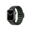 სმარტ საათის სამაჯური TVC Apple Watch Series 10 42mm / 9 8 7 41mm / SE (2023) SE (2022) SE 6 5 4 40mm / 3 2 1 38mm Watch Band Braided Nylon Strap - W-Shape Black+Green  - Primestore.ge