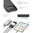 პორტატული დამტენი Logilink PA0343RF Powerbank 10.000 mAh wireless charging + 2xUSB-A/1xUSB-C Black , 2 image - Primestore.ge