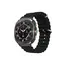 სმარტ საათის სამაჯური TVC Samsung Galaxy Watch Ultra 47mm Wavy Design Double Buckle Silicone Watch Band - Black  - Primestore.ge