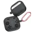 ყურსასმენის ქეისი TVC AirPods 4 Case Game Console Shape Earphones Silicone Shell with Carabiner - Dark Grey  - Primestore.ge