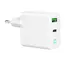 დამტენი Gembird TA-UC-PDQC20L-W-01 2-port 20W USB Fast Charger LED White - Primestore.ge