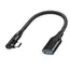 ადაპტერი Logilink CU0100 USB 3.2 Gen2 USB-C adapter C/M 90° to USB-A/F OTG Black 0.2 m  - Primestore.ge