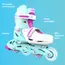 როლიკები NEON INLINE SKATES (SIZE 3-6) - NT08 (Teal Pink) , 2 image - Primestore.ge