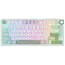 კლავიატურა Royal Kludge RK R75 RGB Mechanical Keyboard, Brown switch, Hot Swappable, Type-C wired, Sky Cyan  - Primestore.ge