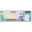 კლავიატურა Royal Kludge RK S98 RGB Mechanical Keyboard, Brown switch, Smart Display, Hot Swappable, Type-C wired, Bluetooth 5.0, 2.4GHz, Light Cloud  - Primestore.ge