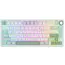კლავიატურა Royal Kludge RK R75 RGB Mechanical Keyboard, K silver switch, Hot Swappable, Type-C wired, Sky Cyan  - Primestore.ge