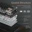 კლავიატურა Royal Kludge RK R65 RGB Mechanical Keyboard, Chartreuse switch, Hot Swappable, Type-C wired, Phantom , 3 image - Primestore.ge
