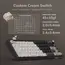კლავიატურა Royal Kludge RK R65 RGB Mechanical Keyboard, Chartreuse switch, Hot Swappable, Type-C wired, Phantom , 4 image - Primestore.ge