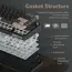 კლავიატურა Royal Kludge RK R65 RGB Mechanical Keyboard, Brown switch, Hot Swappable, Type-C wired, Phantom , 3 image - Primestore.ge