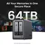 შენახვის სისტემა UGREEN NASync DXP2800 (25369) Dual-slot Desktop NAS, Intel N100, 8GB, Diskless, USB, Type-C, HDMI, RJ45, Space Gray , 2 image - Primestore.ge