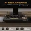 კლავიატურა Royal Kludge RK R75 RGB Mechanical Keyboard, K silver switch, Hot Swappable, Type-C wire, Phantom , 2 image - Primestore.ge