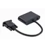 ადაპტერი Gembird A-VGA-HDMI-02 VGA to HDMI + VGA adapter cable 0.15m Black , 4 image - Primestore.ge