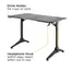 მაგიდა Vertex VX-GD-01B Conqueror Gaming Desk Black , 4 image - Primestore.ge
