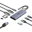 USB-C ჰაბი UGREEN CM639 (45380), HDMI, Type-C, USB-A, RJ45, SD/TF, 10-in-1 USB-C Hub, Grey  - Primestore.ge