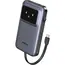 პორტატული დამტენი UGREEN PB511 (35603B) Uno, 10000mAh, USB, Type-C, Power Bank With Built In Cable, Grey  - Primestore.ge