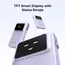 პორტატული დამტენი UGREEN PB511 (35604B) Uno, 10000mAh, USB, Type-C, Power Bank With Built In Cable, Purple , 5 image - Primestore.ge
