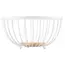 ხილის თასი Ardesto Basket Midori 25х25х13cm, metal, wood, white , 3 image - Primestore.ge