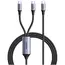 USB კაბელი UGREEN US561 (35087), 100W, Type-C to Type-C, 1.5m, Grey - Primestore.ge