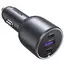 მანქანის დამტენი UGREEN EC705 (35025), 130W, Type-C, USB-A, 3-Port Fast Car Charger, Grey - Primestore.ge