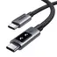 USB კაბელი UGREEN Uno L509 (45612), 100W, Type-C to Type-C, 0.5M, Black/Grey - Primestore.ge