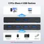 სვიჩი UGREEN US216 (30768), 2 In 4 Out USB 3.0 Sharing Switch Box, Black - Primestore.ge