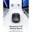 მაუსი UGREEN MU001 (90531), Wireless, Bluetooth, USB, Mouse, Starry Black , 5 image - Primestore.ge