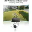 ვიდეო სათვალთვალო კამერა Blurams E20C, 3Mp, Solar Wireless 2K PTZ Security Camera, White - Primestore.ge