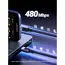 USB კაბელი UGREEN L512 (45063), 100W, Type-C to Type-C PD Fast Charging Cable, 1m, Space Gray - Primestore.ge
