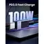 USB კაბელი UGREEN L512 (45063), 100W, Type-C to Type-C PD Fast Charging Cable, 1m, Space Gray - Primestore.ge