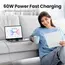 USB კაბელი UGREEN US563 (45180), 60W, Type-C to Type-C PD Fast Charging Silicone Cable, 1m, Purple - Primestore.ge