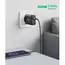მობილურის დამტენი UGREEN CD161 (10216), 36W, USB, Fast Charger, Black - Primestore.ge